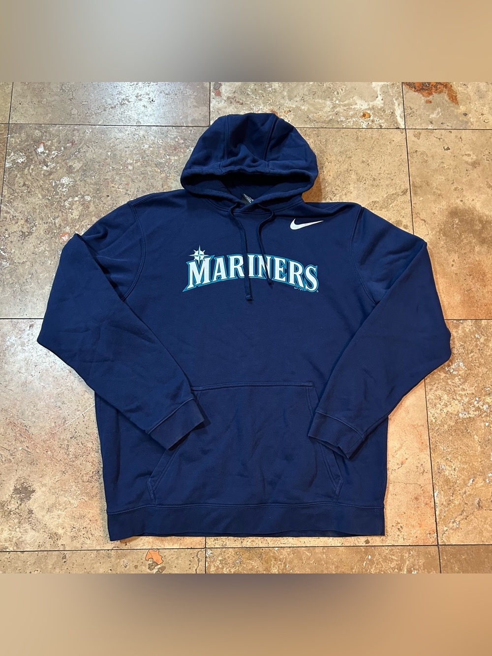 Nike Seattle Mariners Men’s MLB Pullover Hoodie Swoosh Logo Spellout 2XL